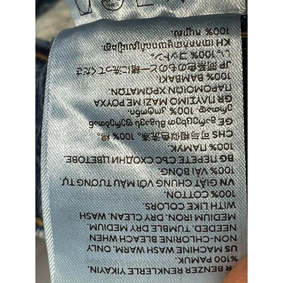 H&M Jean Shorts Womens 6 Blue Denim Cut Off High Rise Cotton - Picture 9 of 13